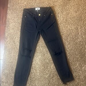 PAIGE Women's Black Skinny Jeans